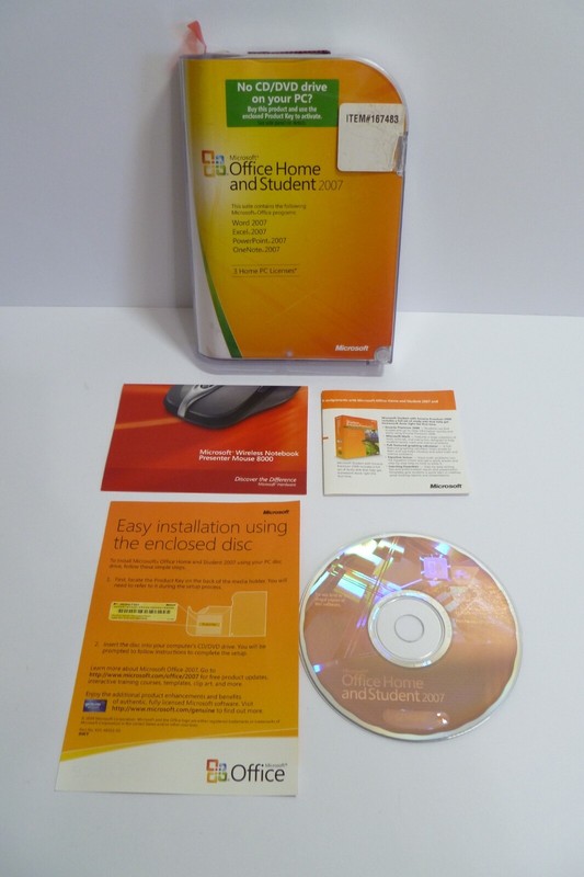 Microsoft Office Home & Student 2007 Used 79G-00007 With Product Key