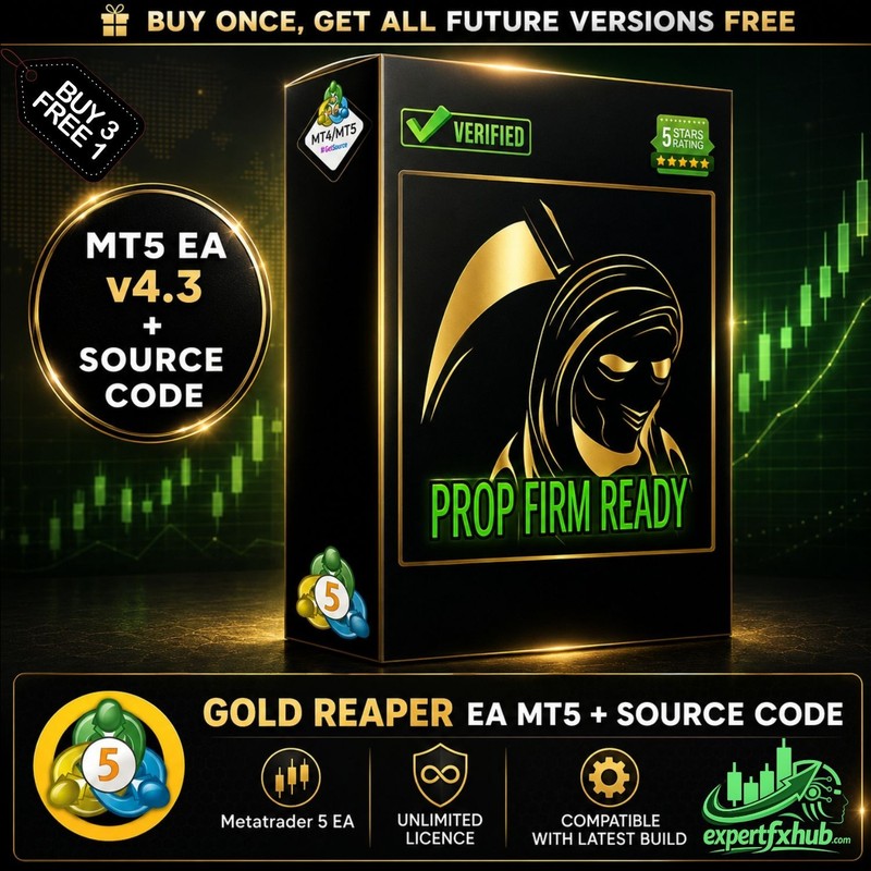 v4.3 Gold Reaper Source Code EA Metatrader MT5 MQL5 Forex + Gold Bot Trading