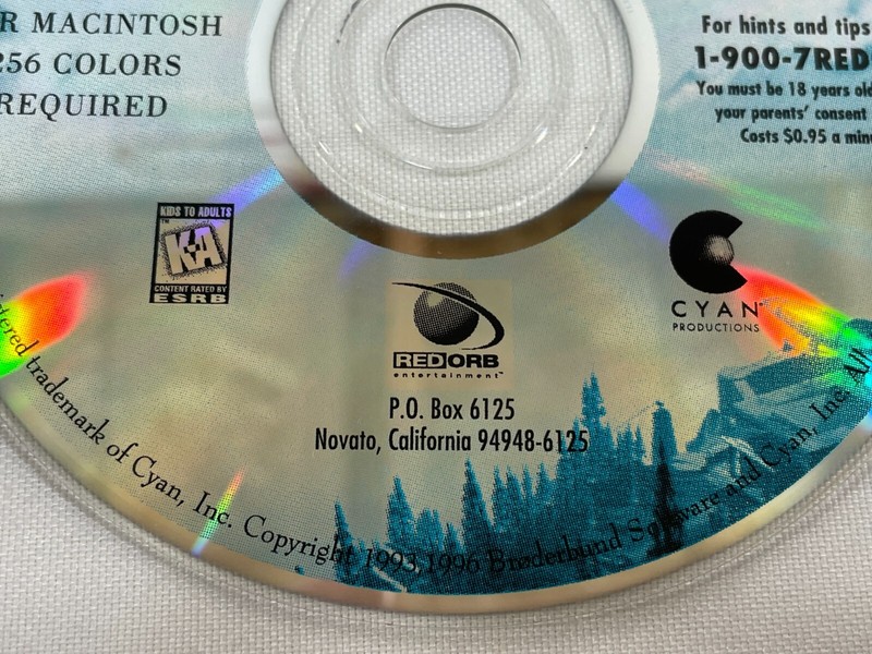 Vintage 1996 MYST Games CD-ROM Disc ONLY Apple Macintosh MAC Broderbund gallery