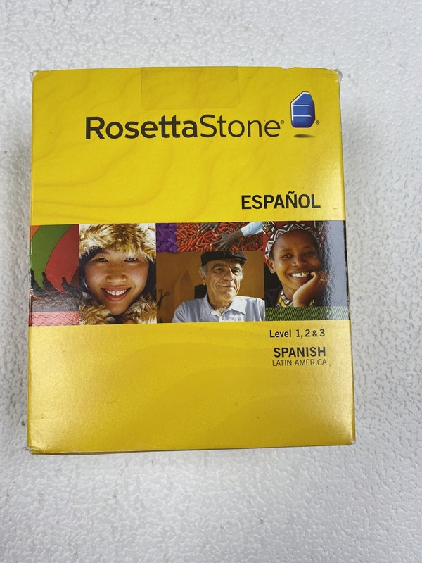 ROSETTA STONE ESPANOL Level 1, 2 & 3 Spanish Interactive Software CD’s Ver.3