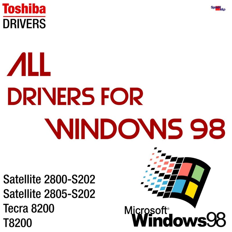 Drivers for Toshiba Tecra 8200 T8200 Satellite 2800-S202 Notebook Laptop
