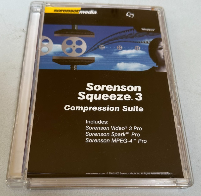 Sorenson Squeeze 3 Compression Suite: Vid 3, Spark, & MPEG4 Pro - Sorenson Media