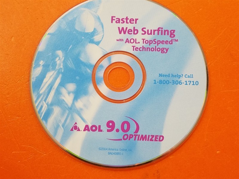 ⭐️⭐️⭐️⭐️⭐️ PC Software CD Disc AOL 9.0 Optimized 2004