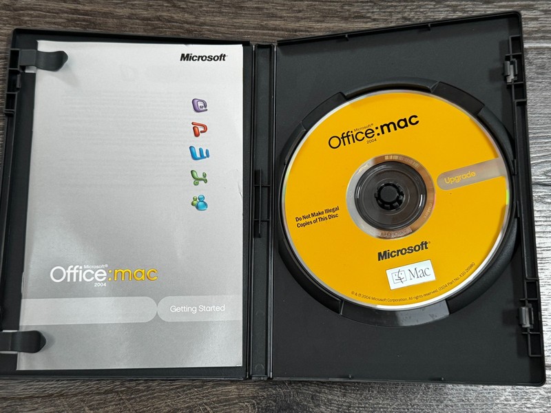 Microsoft Office 2004 for Mac Upgrade Edition Entourage Word Excel PowerPoint CD gallery