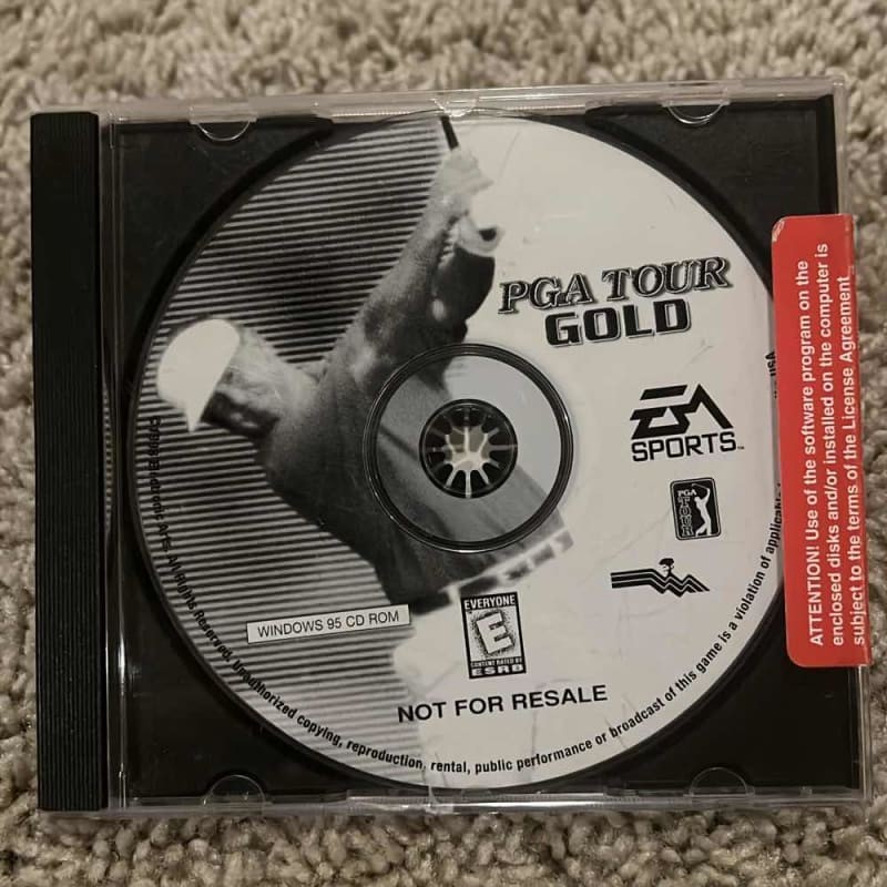 PGA Tour GOLD EA Sports PC CD ROM Windows 95 Vintage Golf Game Disc ONLY