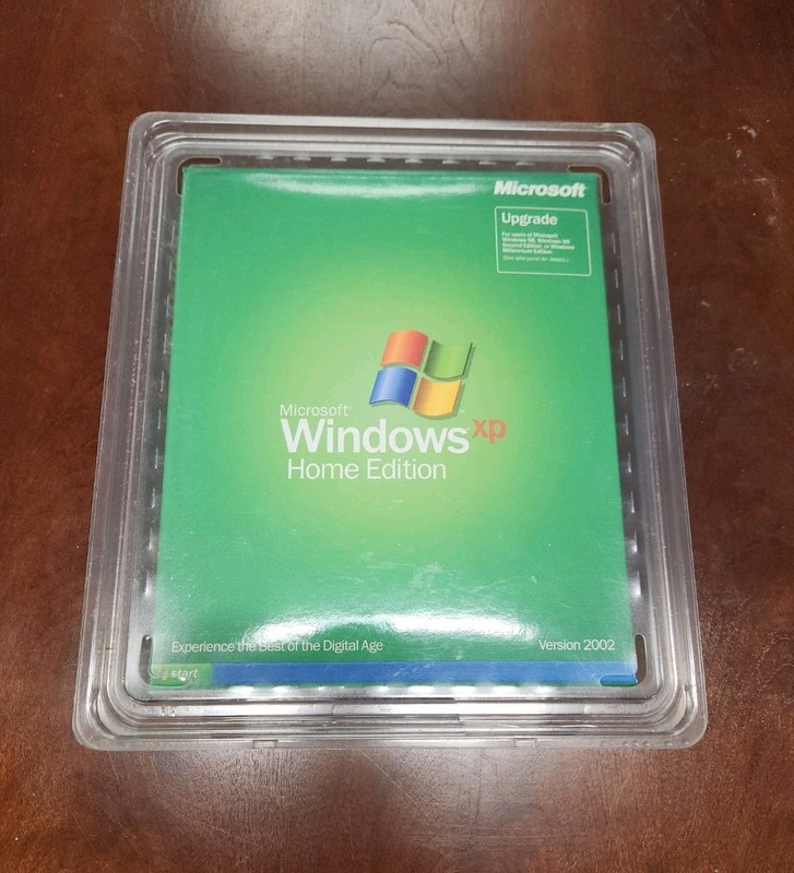 Microsoft Windows XP Home Edition Upgrade Version 2002 NEW SEALED Big Box