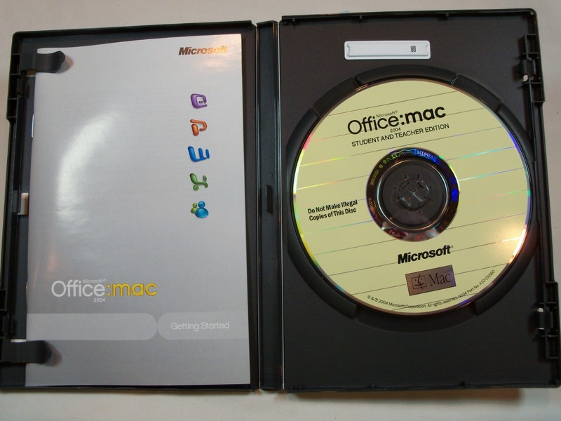 Microsoft Office Mac Student and Teacher Edition 2004 w/ 3 product keys gallery