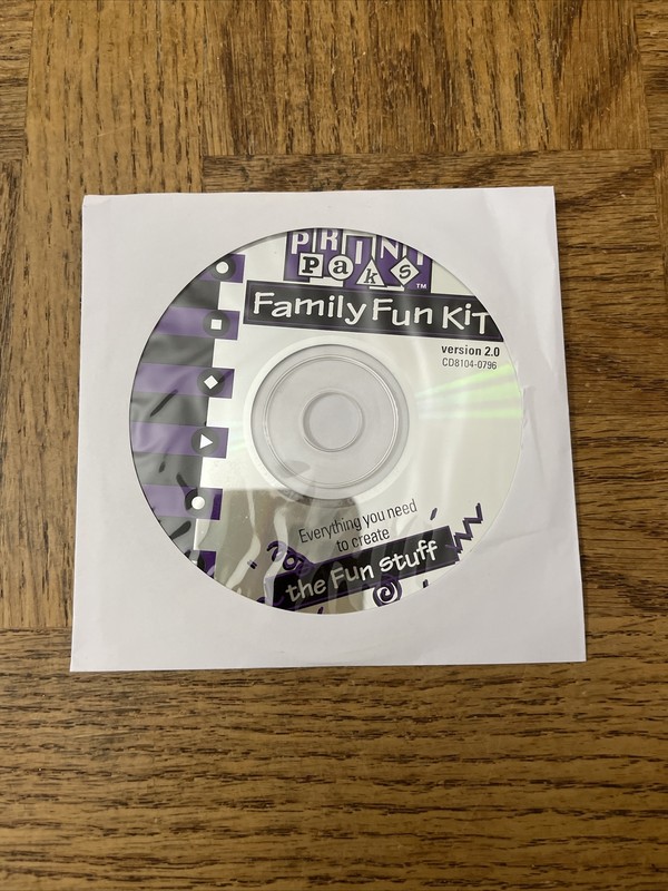 Print Paks Family Fun Kit PC Software