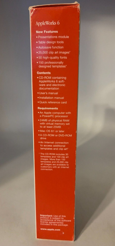 AppleWorks 6 Version 6.0 gallery
