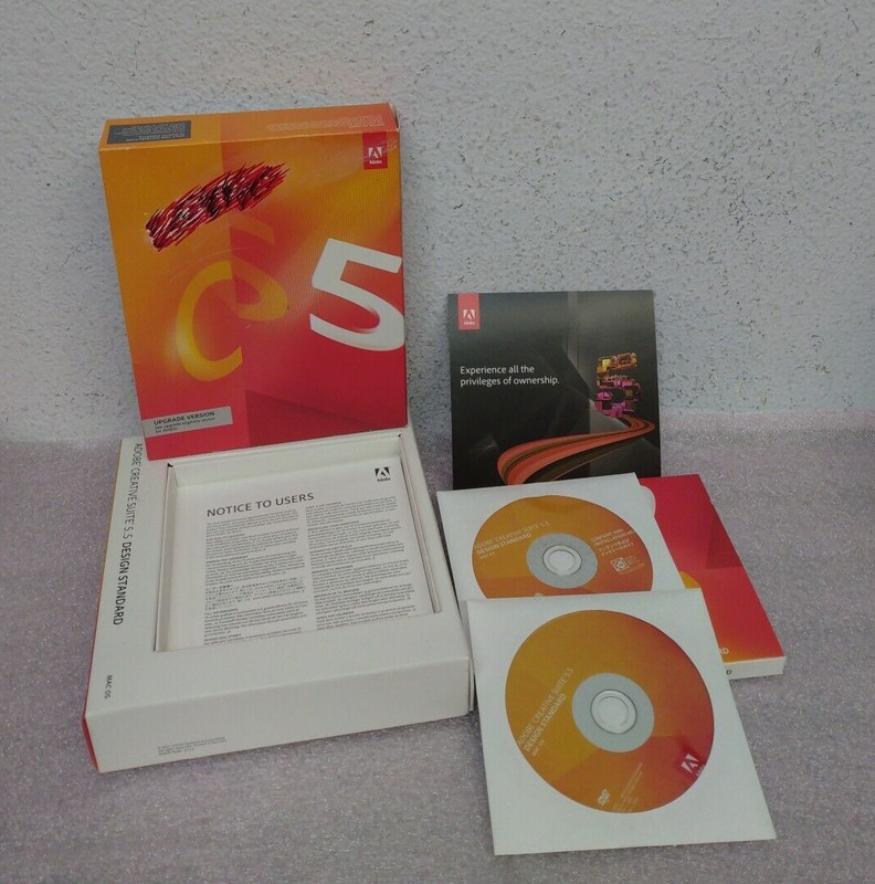 NEW . Adobe Creative Suite 5 CS5 Design Standard MAC OS (UPGRADE VERSION) W SERI