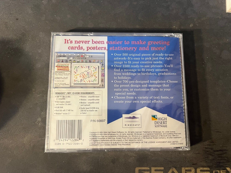 CARDSHOP PLUS DELUXE PC New Sealed gallery