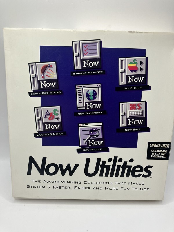 Now Utilities Award-Winning Collection that makes System 7 Faster