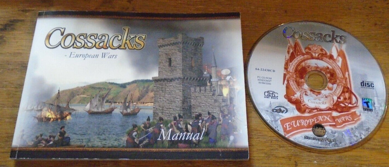 Cossacks European Wars PC Game manual & Game DISC GUC