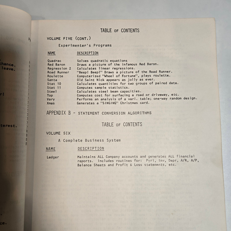 Basic Software Library Volume IV General Purpose Programs R.W. Brown 1977 Ex-Lib gallery