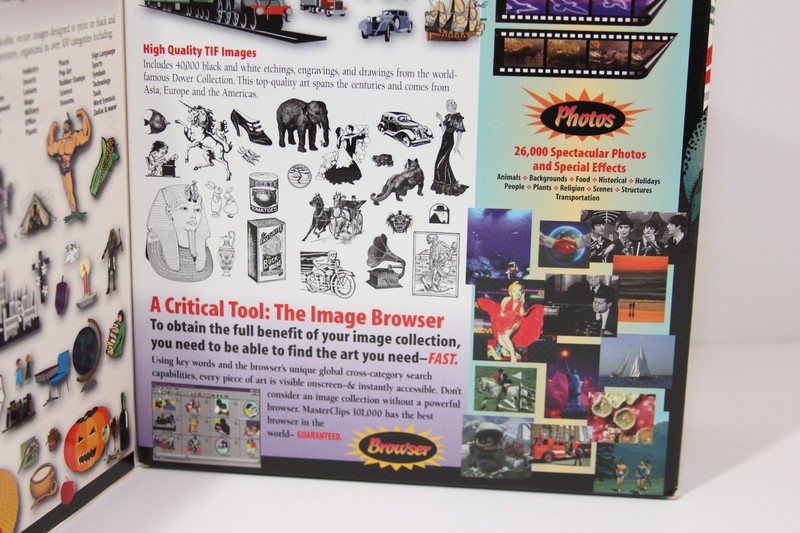 MASTER CLIPS 101,000 Premium Image Collection Fonts Art CD Pack w/Manuals gallery