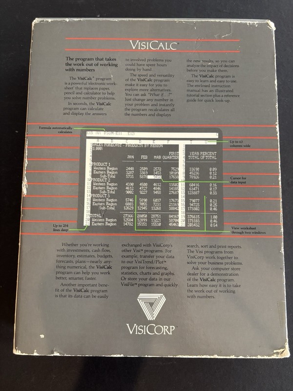 1982 VisiCorp Personal Software Complete W/ Disk For Apple IIe - Ships Free gallery