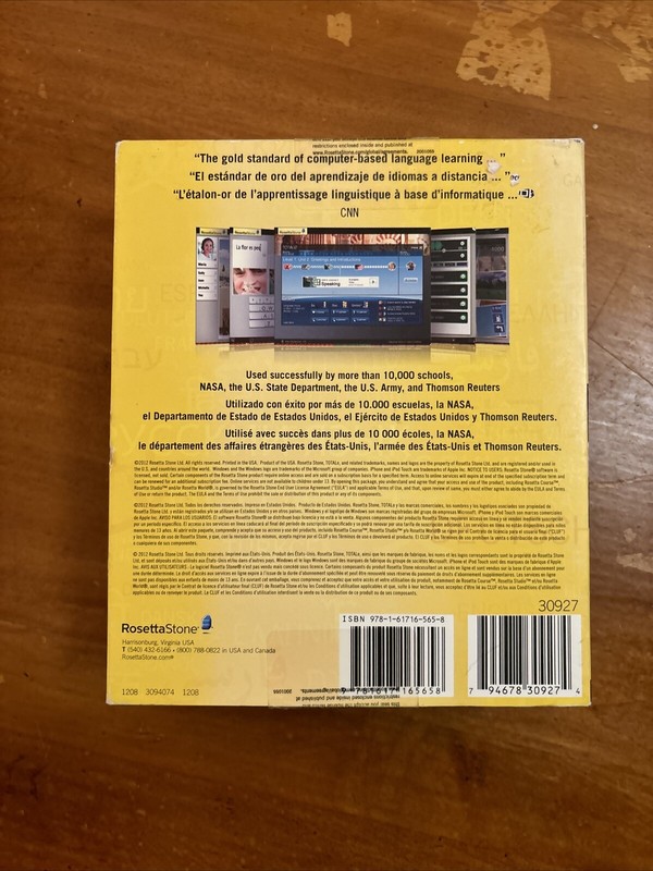 ROSETTA STONE Complete Learn ESPAÑOL Spanish Version Level 1, 2, 3 4 NEW IN BOX gallery