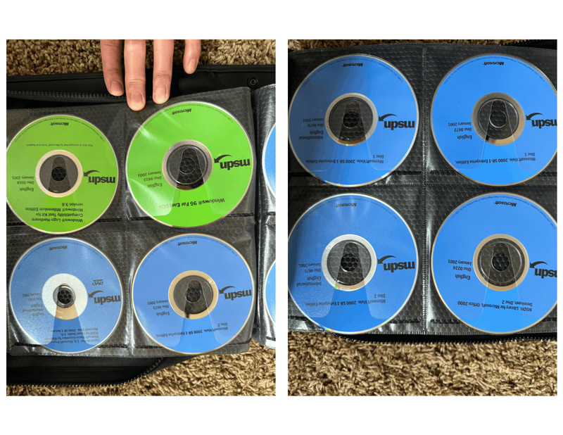Microsoft MSDN Subscription DVD CD Lot 100+ Discs 2001 2002 Binder Case Untested gallery