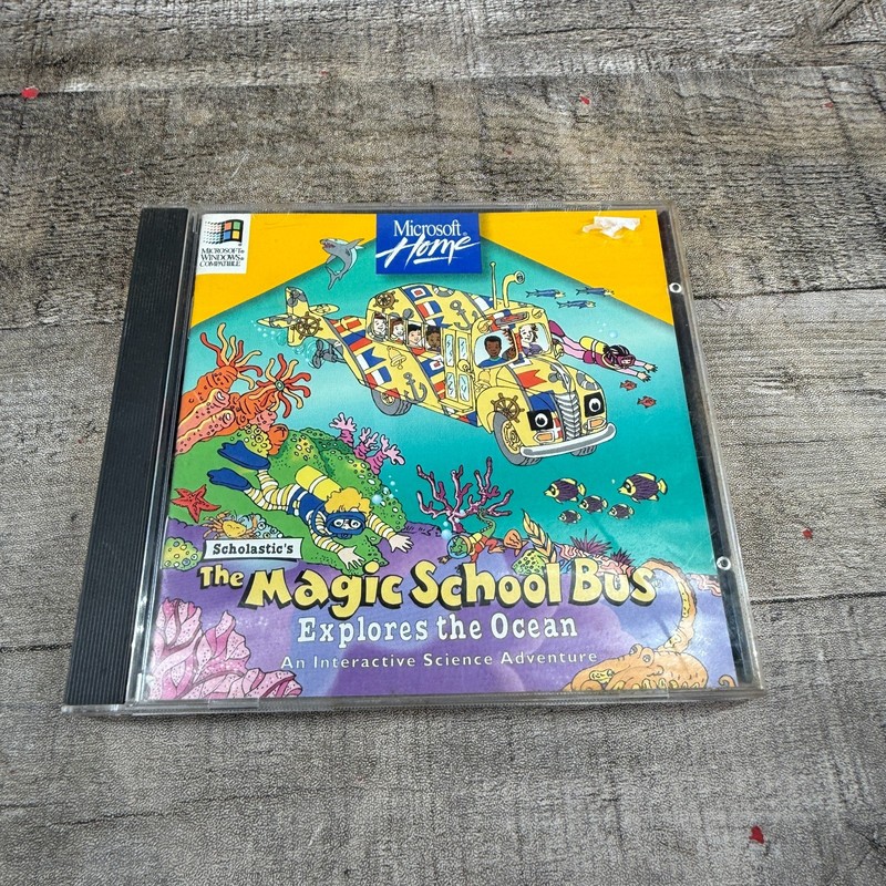 Scholastic’s The Magic School Bus Explores the Ocean Microsoft CD ROM 1996