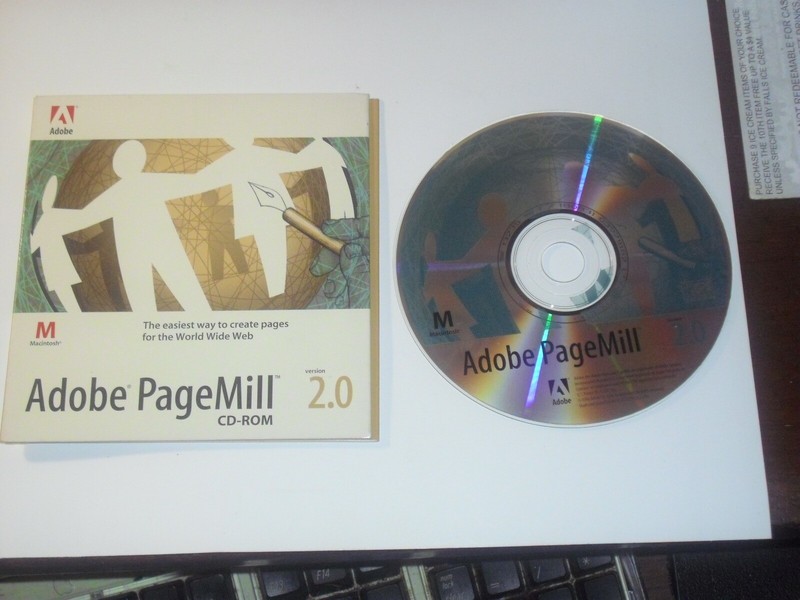 Adobe PageMill 2.0 for Apple Mac OS (7.x) on CD-ROM