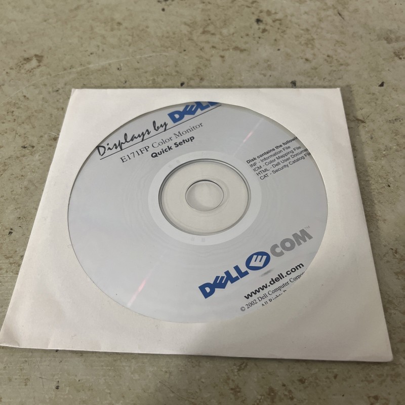 Dell Displays E171FP Color Monitor Quick Setup CD gallery