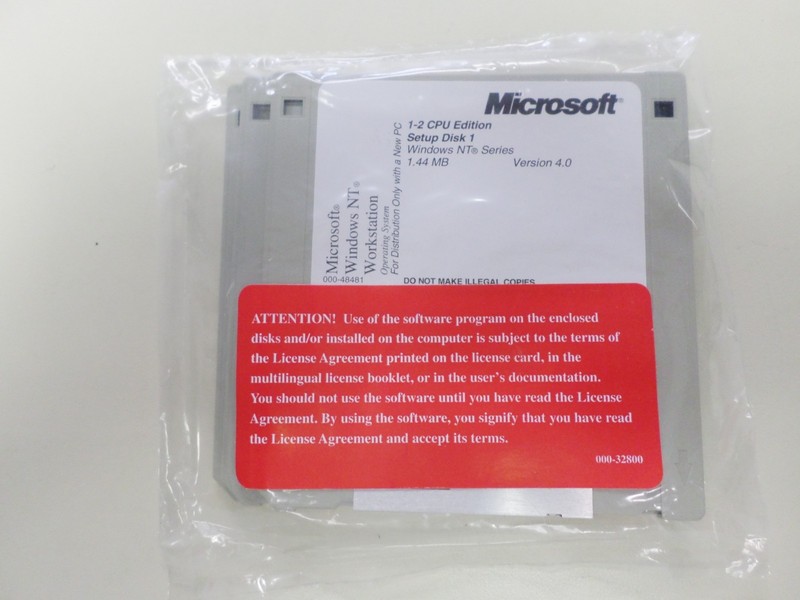 Microsoft Windows NT Workstation Sealed 3.5 Media gallery