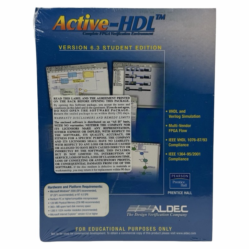 Xilinx Student Edition 6.3i plus Active-HDL 6.3 CD-ROM Software New Sealed gallery