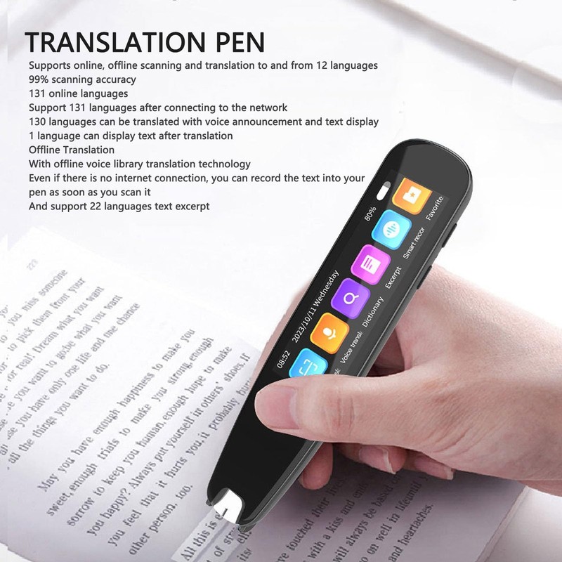 Translation Pen 2.99 inch Touchscreen Voice Photo Text WiFi Offline Scanner Translation... gallery