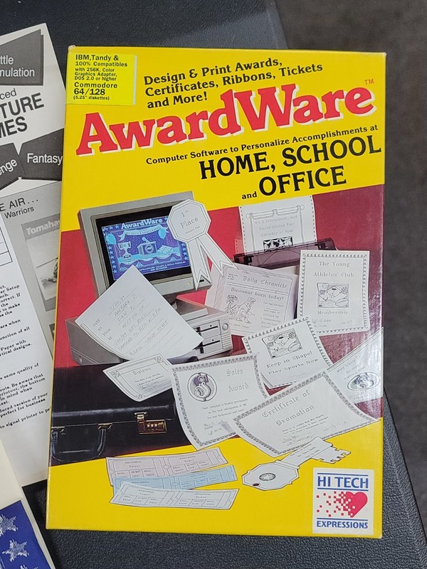Commodore 64 128 AwardWare Program Design Print Graphics IBM Tandy Compatibles gallery