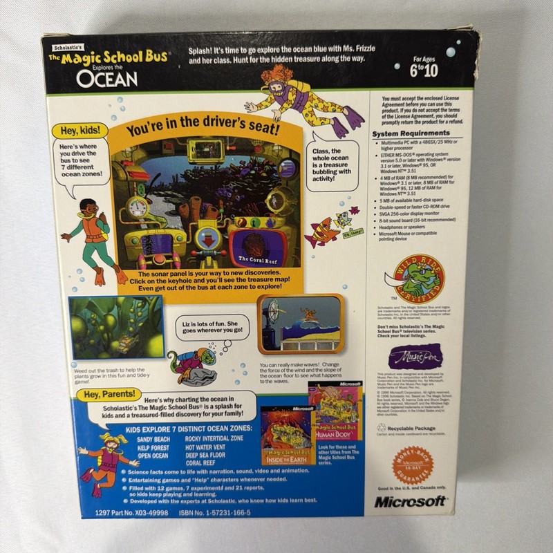 Magic School Bus Explores the Ocean Big Box PC CD-ROM Windows gallery