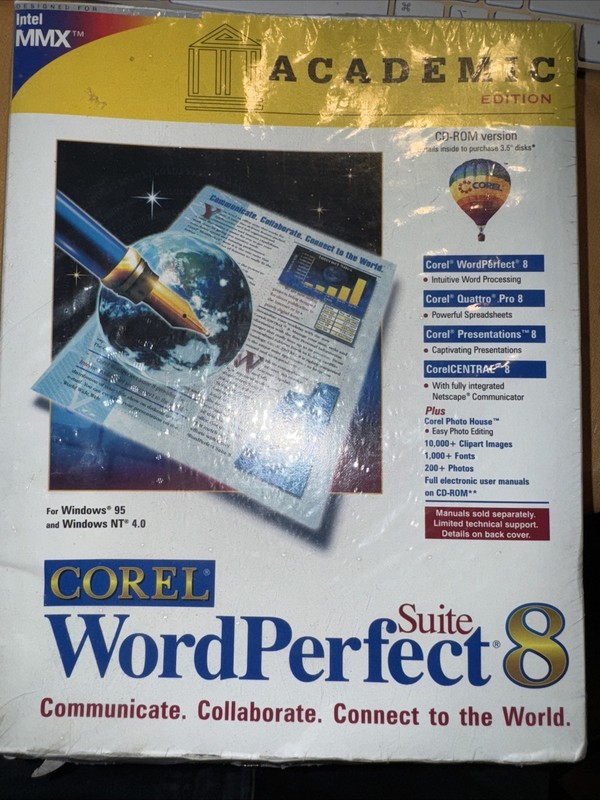 Corel WordPerfect Suite 8 Standard New in Box
