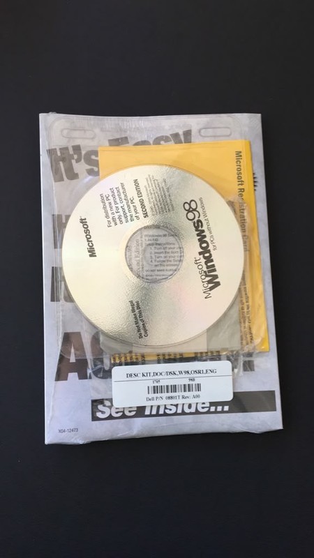 Factory Sealed Windows 98 Kit (with Floppy, Book, & CD)
