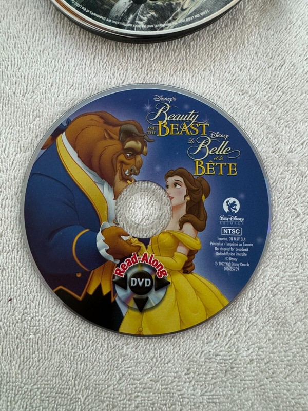 DISNEY'S BEAUTY AND THE BEAST READ-ALONG  DVD 2002 WINDOWS 95/98