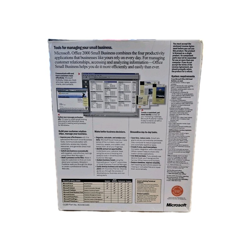 Microsoft Office 2000 Standard Upgrade Word Excel Outlook PowerPoint CD-ROM gallery