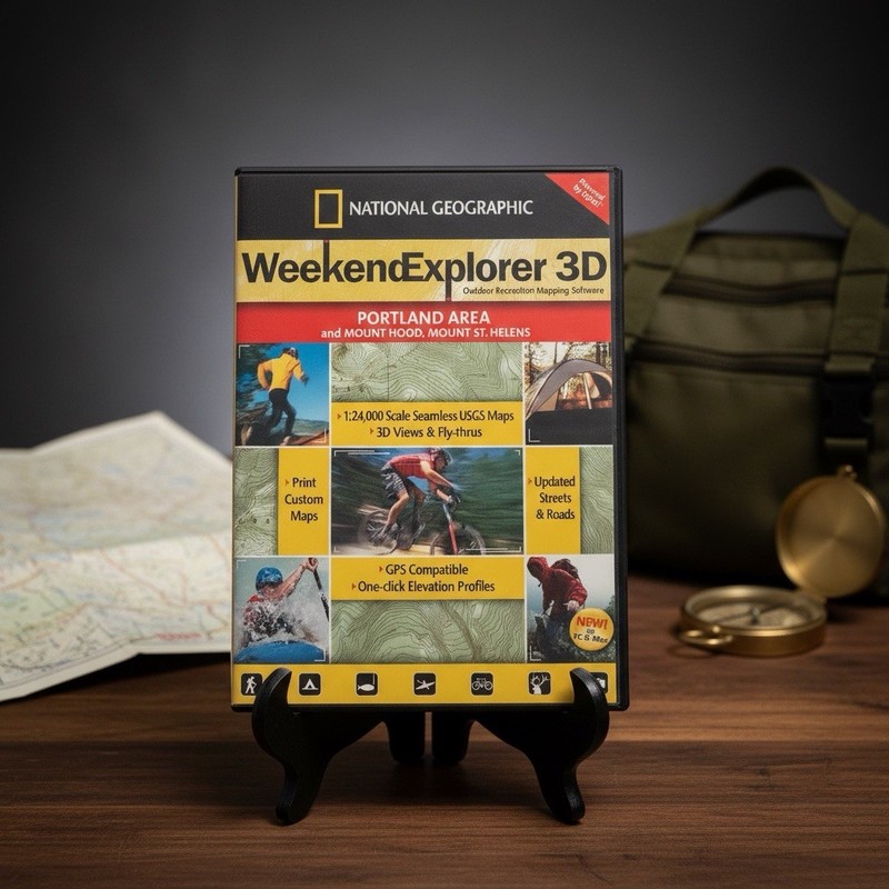 National Geographic Weekend explorer 3D Portland, Mt Hood, St Helens