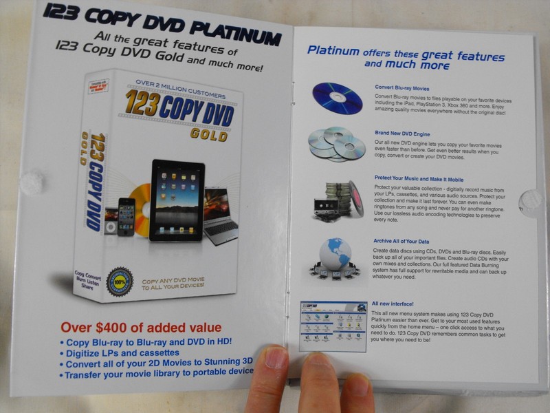 Retro PC Software 123 Copy DVD Platinum CD-ROM DVD Copy/Convert Win XP/Vista/7 gallery
