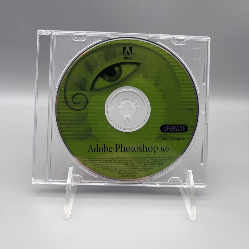 Vintage 2000 Adobe Photoshop 6.0 Macintosh UPGRADE CD-ROM Software Disc Mac