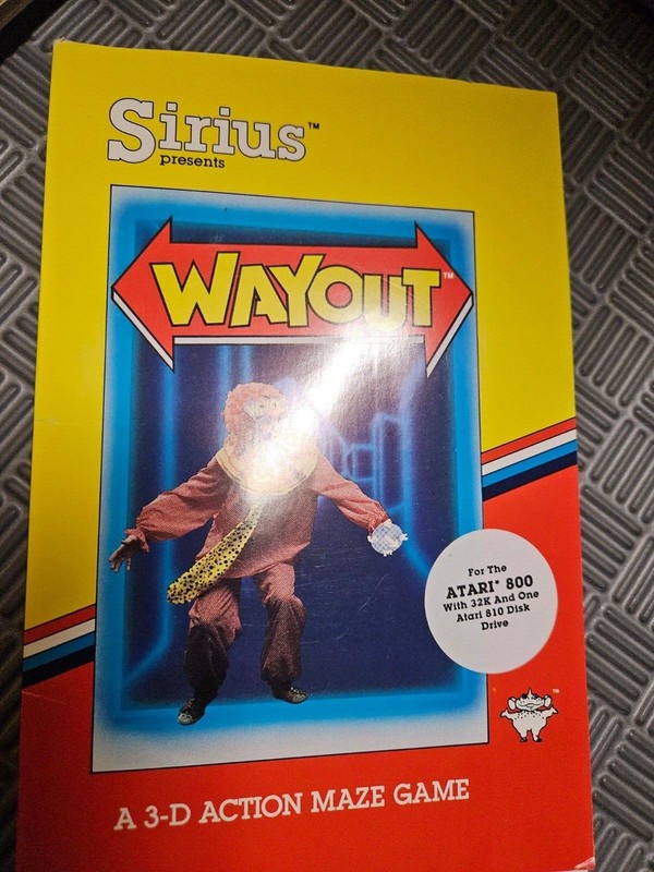 WAYOUT (WAY OUT) MANUAL FOR ATARI 800