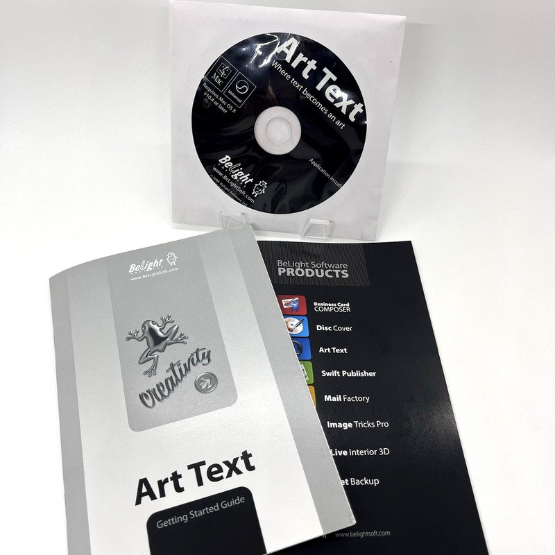 Art Text by BeLight Mac Graphic Design Software Big Box + CD Key gallery