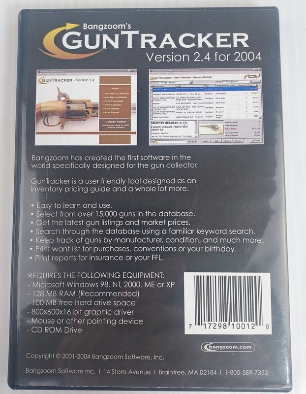 Gun Tracker Pc Software 2.4 Version Excellent CD User Manual Software gallery