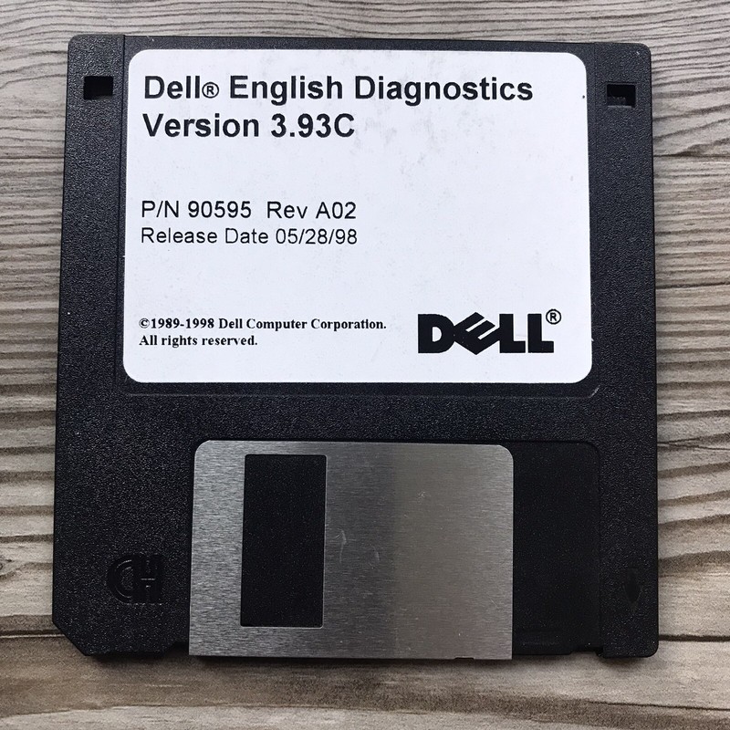 2 Dell English Diagnostic Version 1998 3.5" floppy disks gallery