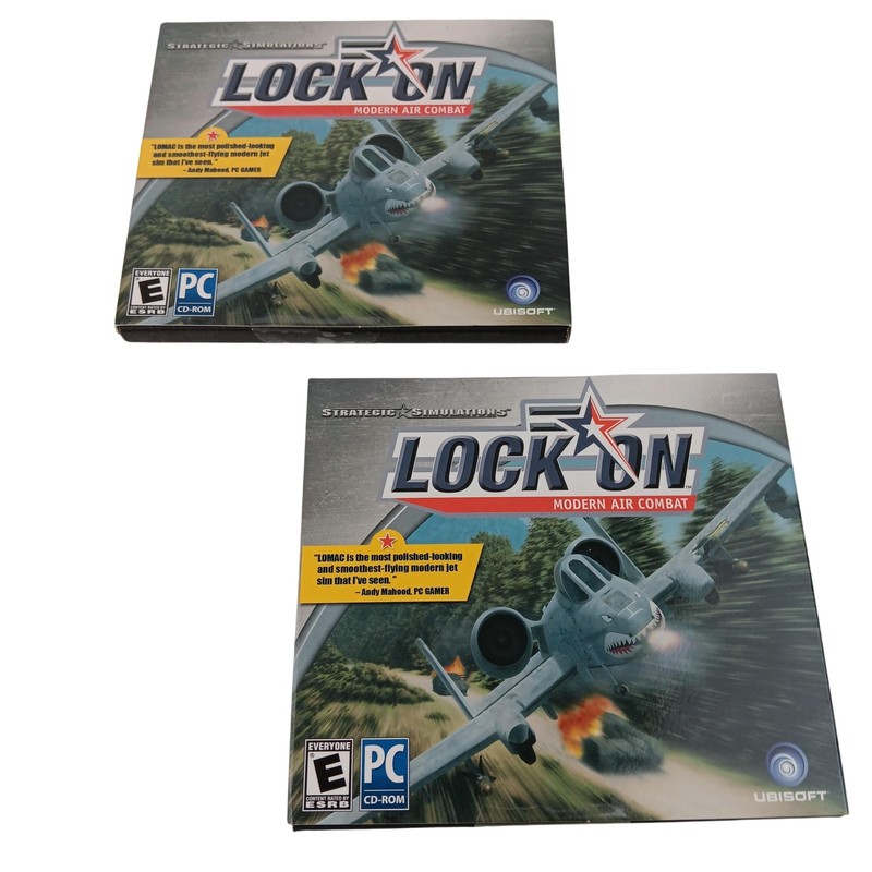 Vintage Lock On Modern Air Combat PC Game Ubisoft CD-ROM Complete Windows XP Jet