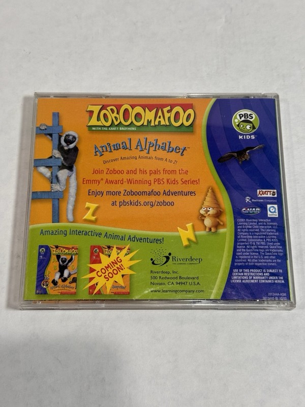 Zoboomafoo Animal Alphabet Windows & Macintosh Ages 3-6+ gallery