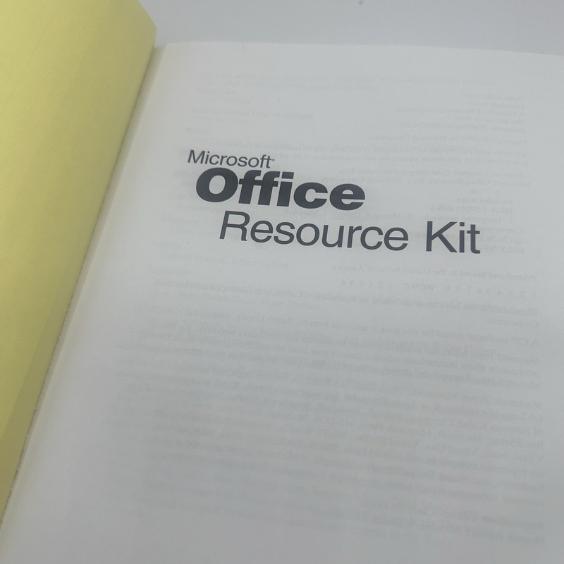 Microsoft Office Resource Kit 1988 With CD gallery