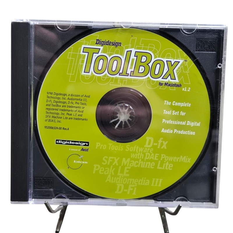 Digidesign ToolBox v1.2 for Macintosh Pro Tools Software CD-ROM Tested