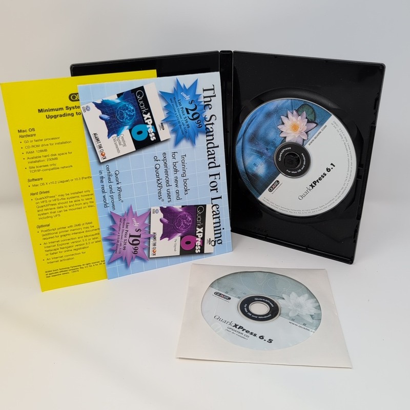 QuarkXPress 6.1 + 6.5 Upgrade - Software Mac OS w/ Code/SN Vintage Mac Design gallery