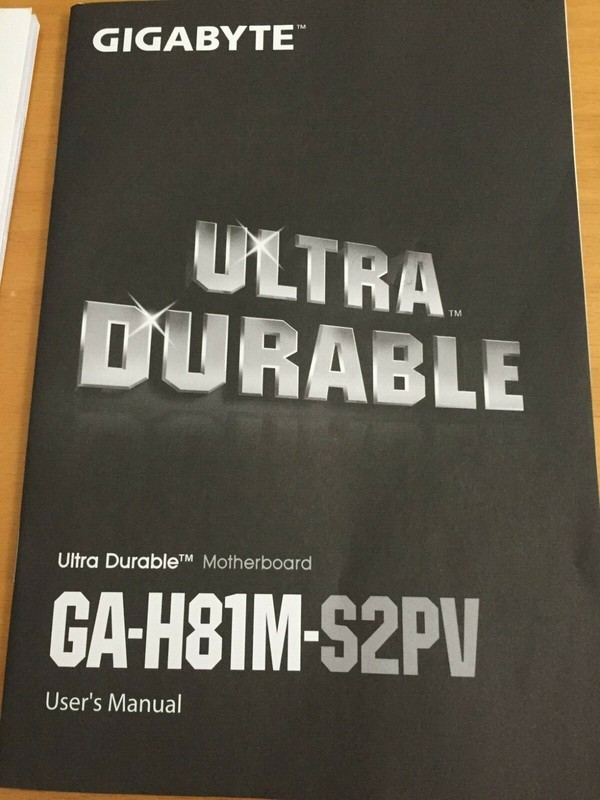 GIGABYTE INTEL 8 SERIES UTILITIES Ver.1.4. CD DVD with GA-H81M-S2PV BOOKLETS gallery