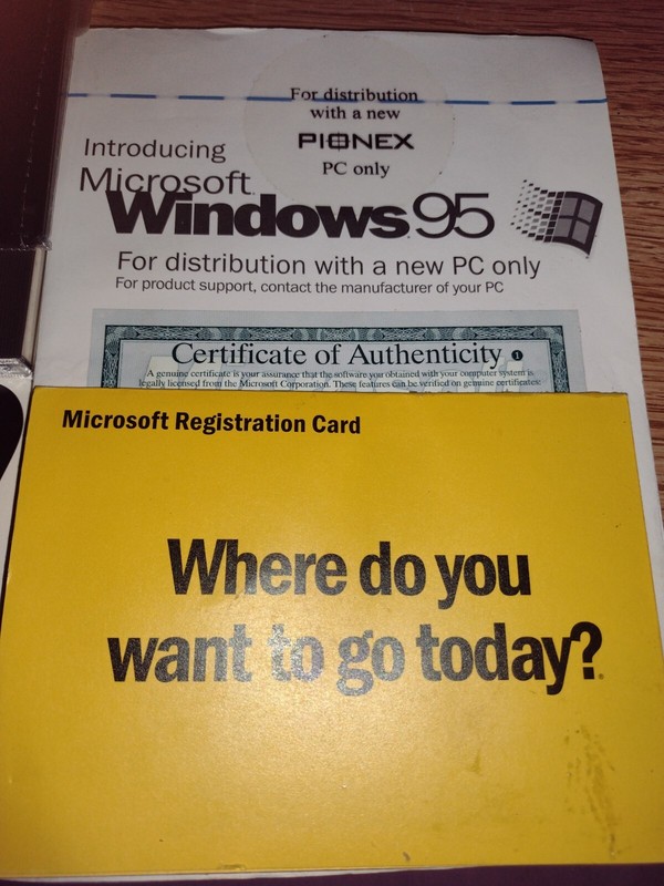 Original Windows 95 with Original Key gallery