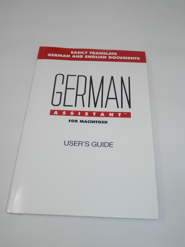 German Assistant Translation Software for MAC 3.5" Floppy Translate to English gallery