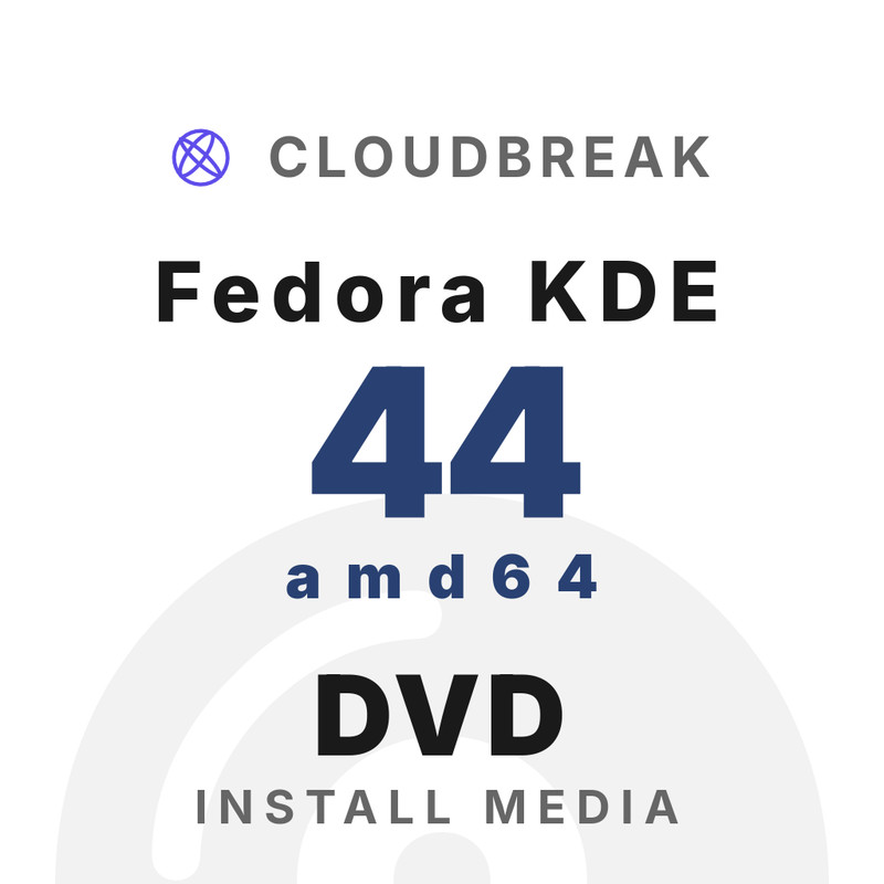 Fedora KDE 44 amd64 Bootable/Live Install DVD NEW
